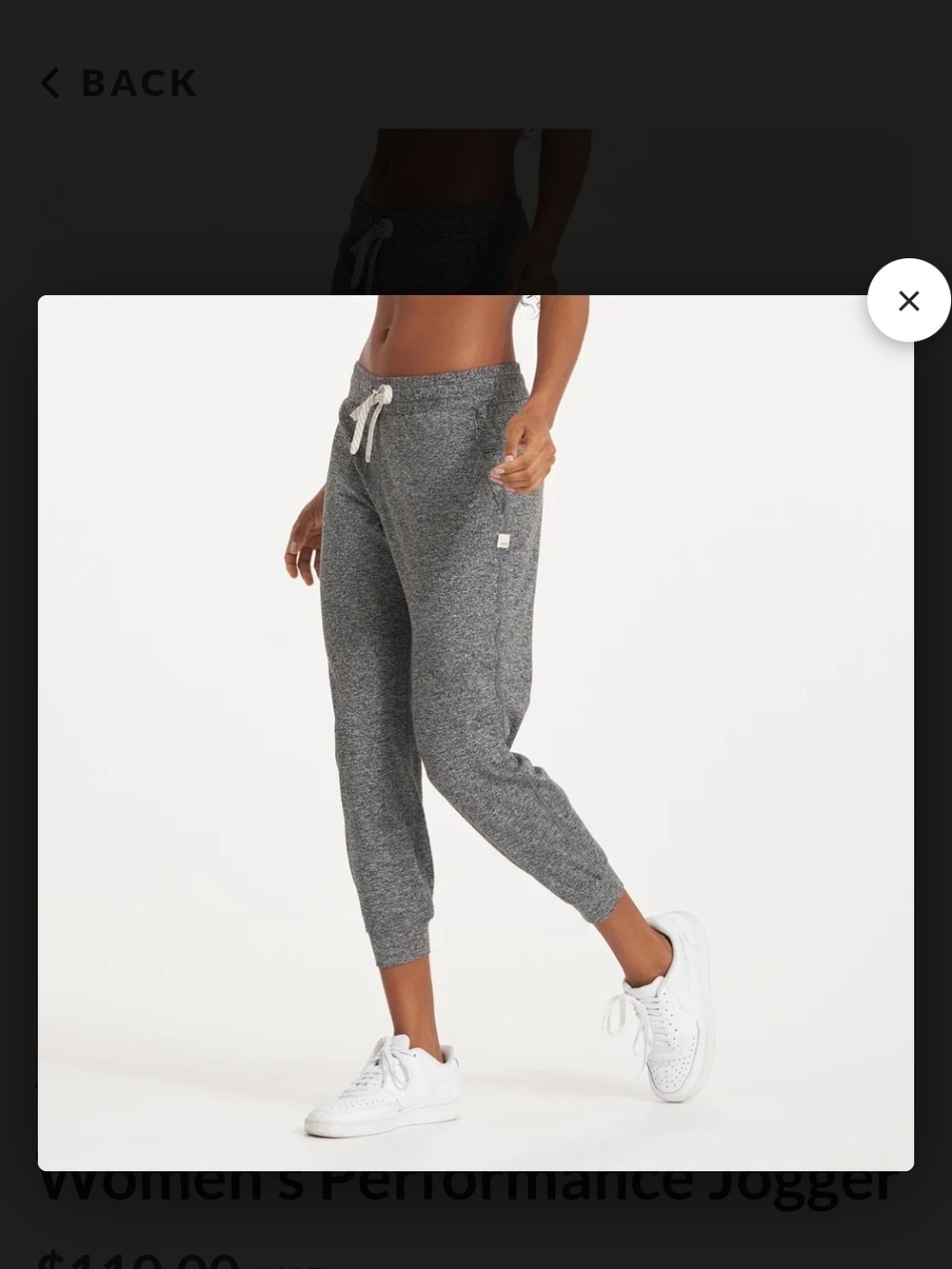 Vuori Performance Jogger Heather Grey